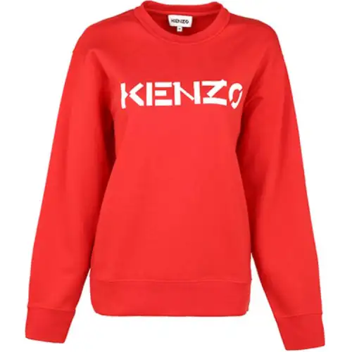 KENZO Letter Logo FW21 Sweatshirt Women's Red