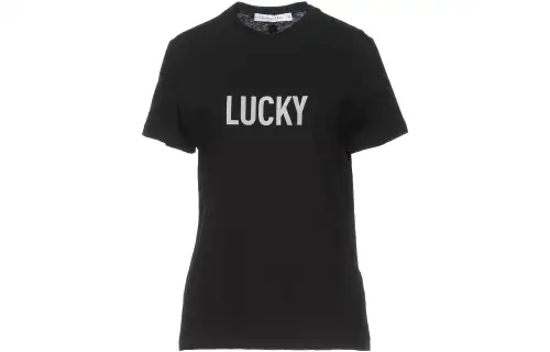 DIOR T Shirts Women's Black Crew Neck Moderate Straight Fit