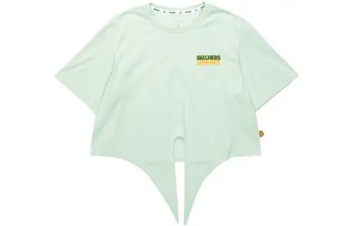 Skechers Drop Shoulder Sleeve T Shirt Women's Lily Green