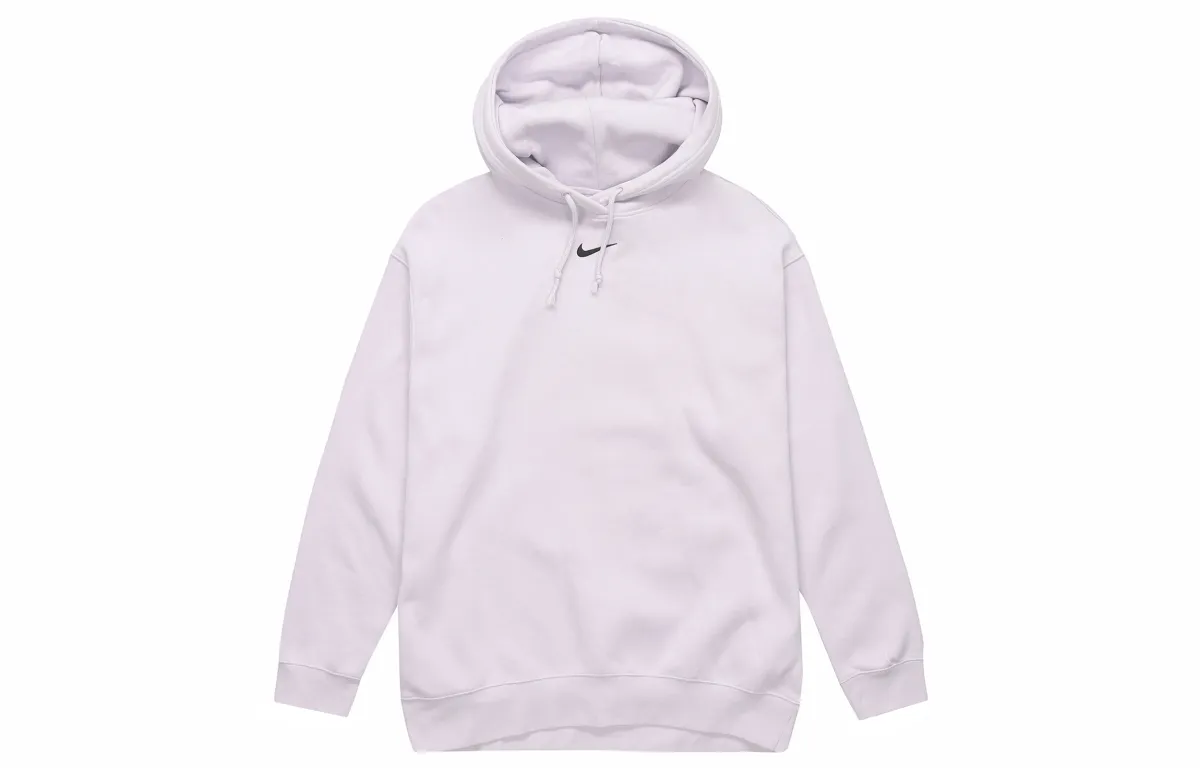 Nike Sweatshirts Women's Purple Hooded Moderate Straight Fit