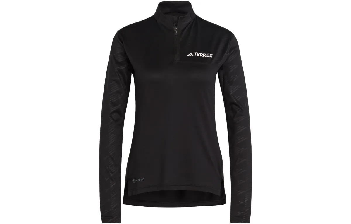 Adidas Free Shipping With AdiClub Terrex Multi Half-Zip Long Sleeve Tee