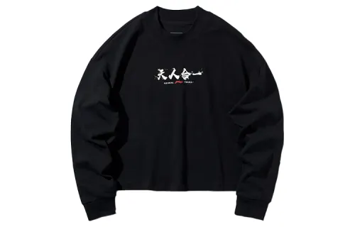 Li Ning Sweatshirts Women's Standard Black Crew Neck Moderate Regular