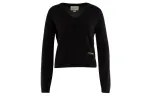 GUCCI Cashmere Sweaters Women's Black V Neck Moderate