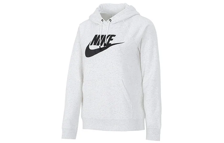 Nike Sportswear Essentials Sweatshirts Women's Gray Hooded Moderate Regular