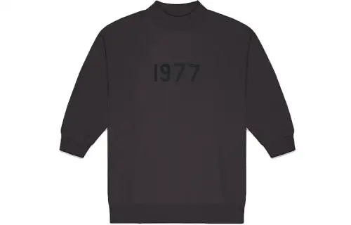 Fear Of God Essentials Women's 1977 3/4 Sleeve Mockneck Iron