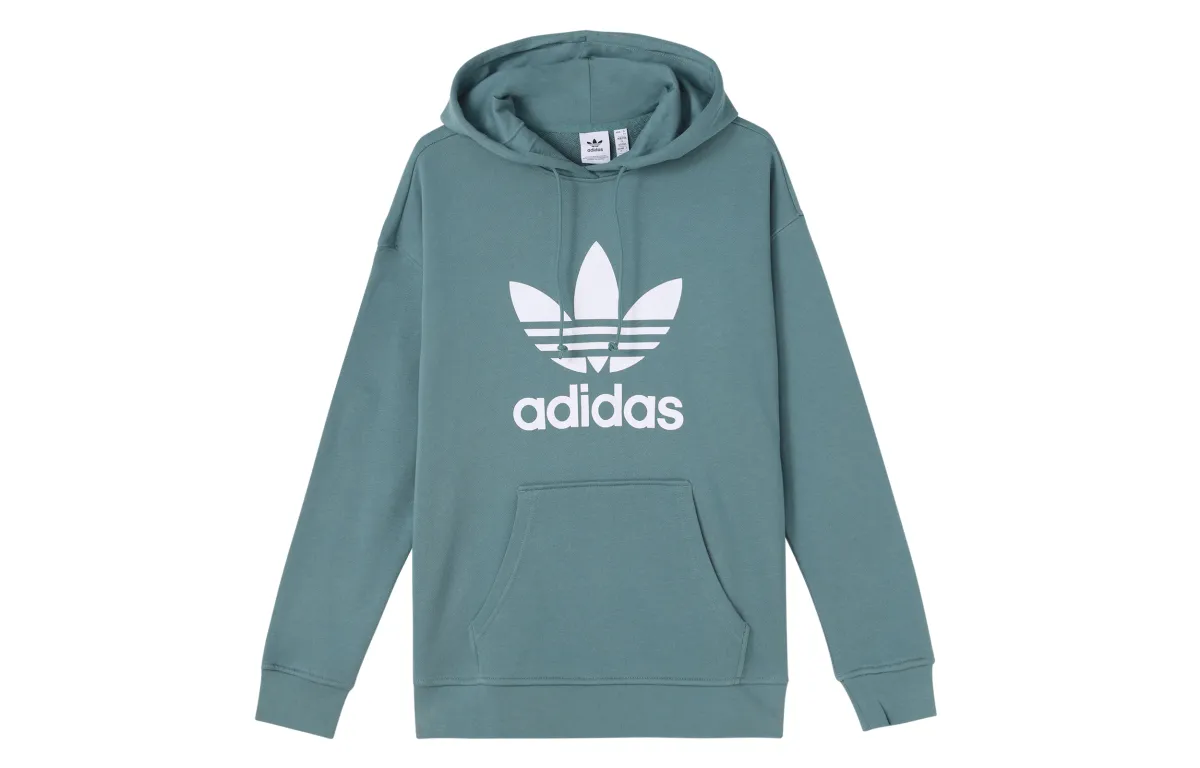 Adidas Originals Sweatshirts Women's Teal Hooded Moderate Other
