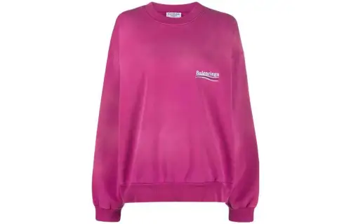 Balenciaga FW22 Sweatshirt Loose Fit Women's Fuchsia