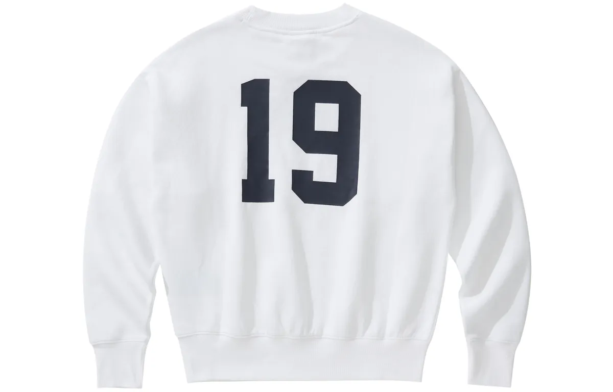 Champion Legacy Collection, Print Logo Numbers Fleece Lined Sports Sweatshirt European Version, Winter Women's