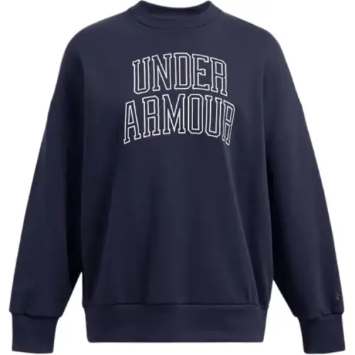 Under Armour Icon Heavyweight Terry Sweatshirt Women's Midnight Marine Blue