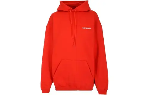 Balenciaga SS22 Sweatshirt Loose Fit Women's Red