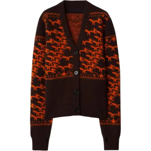 Burberry fox wool cardigan