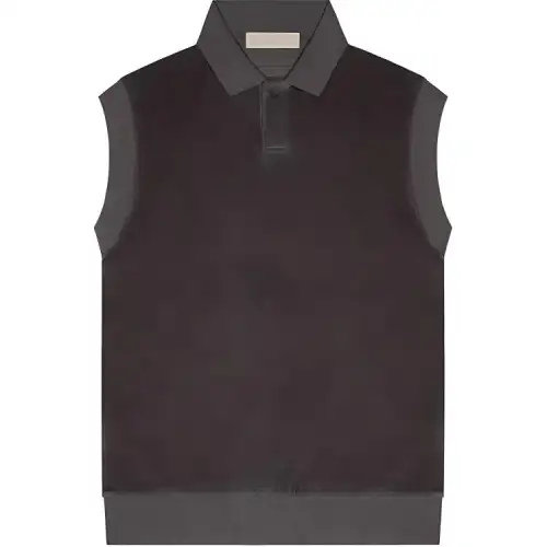 Fear Of God Essentials Women's Velour Sleeveless Polo Iron