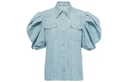 MIU MIU SS21 Shirt Women's Blue
