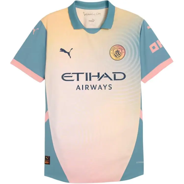 PUMA Manchester City Soccer Jersey Player Edition Unisex Yellow
