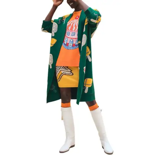 HERMES SS24 Knitwear Women's Dawn Grass Green