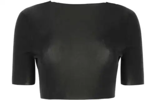 THE ROW V Neck Cropped Top