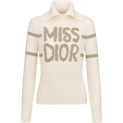 DIOR Sweaters Women's Beige Turtleneck Moderate Other