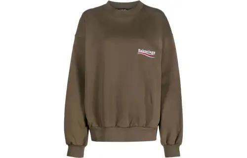 Balenciaga SS22 Sweatshirt Regular Fit Women's Brown
