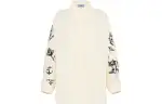 PRADA Shirts Women's Beige Pointed Collar Moderate