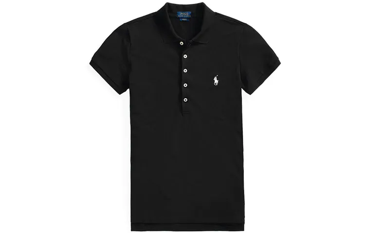 Polo Ralph Lauren SS22 Polo Shirt Slim Fit Women's Black