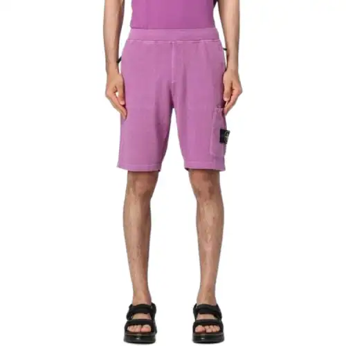 STONE ISLAND Casual Shorts Men's Purple