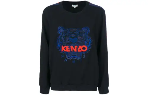 KENZO Sweatshirts Women's Black Crew Neck Moderate Regular