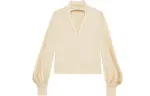 GUCCI Shirts Women's Ivory White Turtleneck Moderate Other