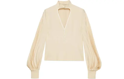 GUCCI Shirts Women's Ivory White Turtleneck Moderate Other