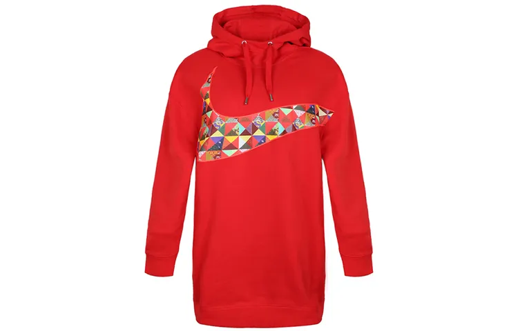 Nike Sweatshirts Women's Red Hooded Moderate Regular