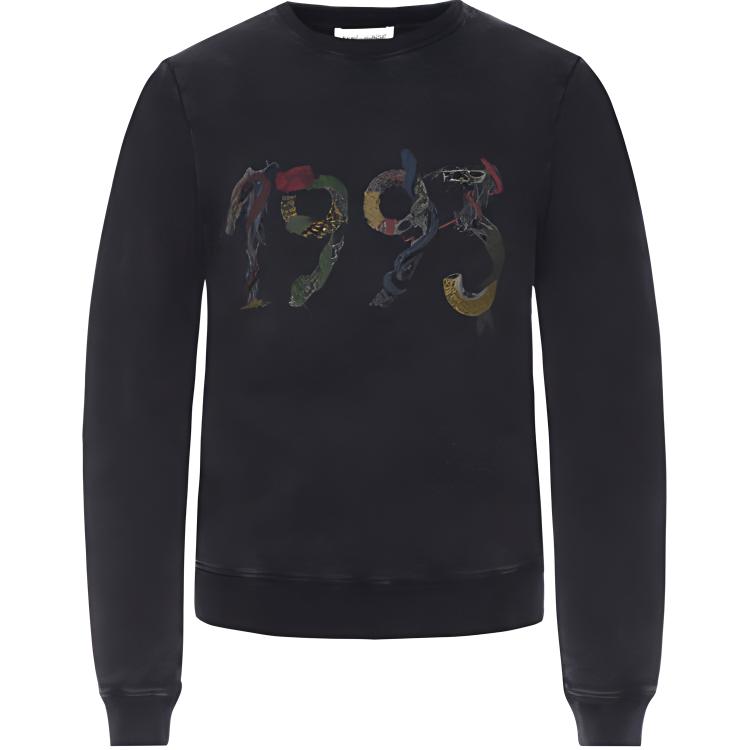Женское худи SAINT LAURENT (черное)