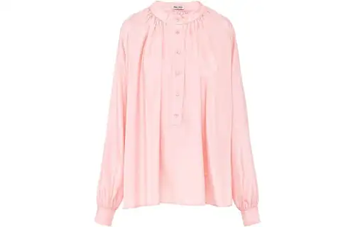 MIU MIU Shirts Women's Pink Crew Neck Moderate