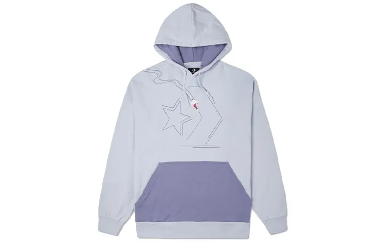 Converse Sweatshirts Women's Light Blue Hooded Thickened Regular