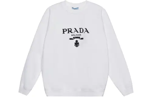 Prada 2021 logo-pirint sweatshirt