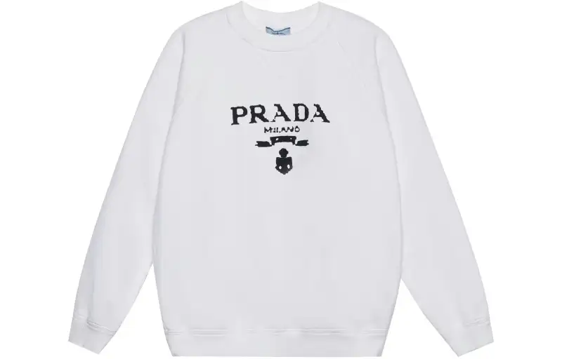 Prada 2021 logo-pirint sweatshirt