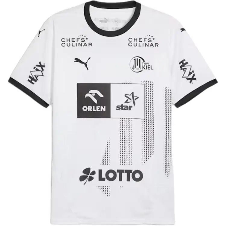 PUMA SS24 Soccer Jersey Men's White Black