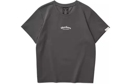 Skechers Short Sleeved T Shirts Women's Forged Iron Gray