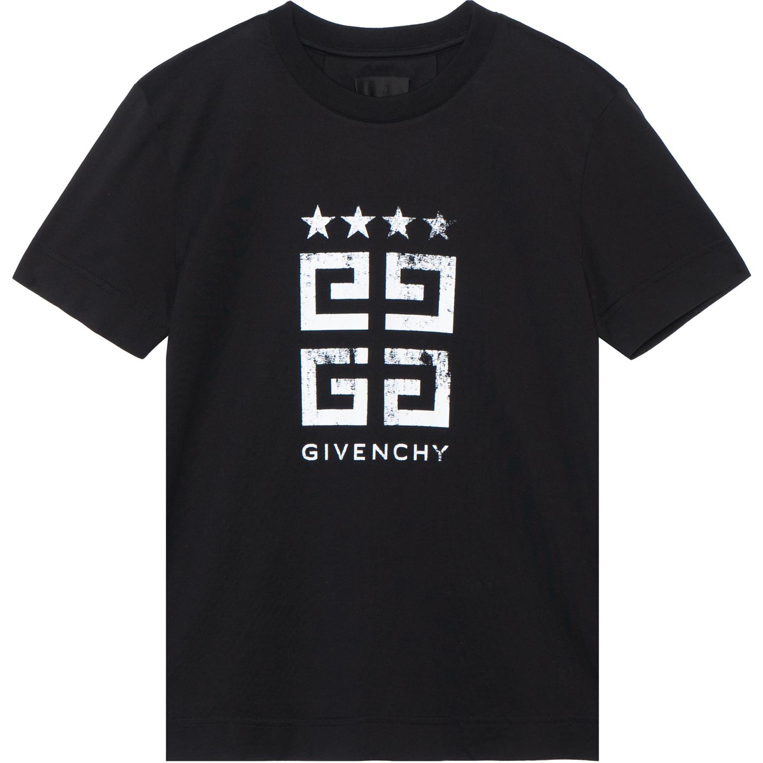 Женская футболка Givenchy GIVENCHY Logo SS23T (черная)