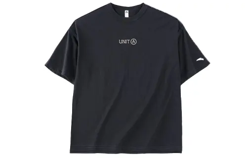 ANTA Life Collection T Shirts Women's Night Black Crew Neck Moderate Straight Fit