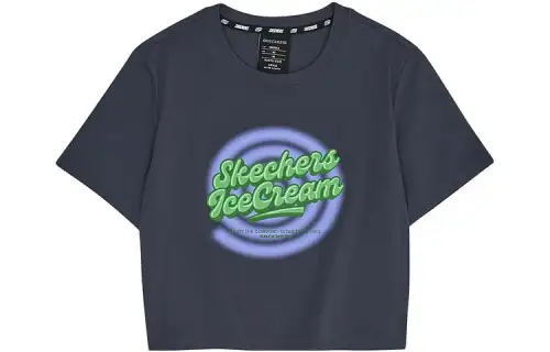 Skechers T Shirts Women's Crew Neck Moderate Straight Fit