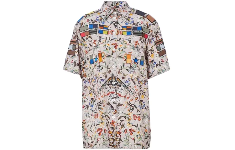 Burberry Iris Short Sleeve Shirt 'Beige'
