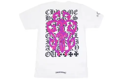 Chrome Hearts Eye Chart Dagger T shirt White