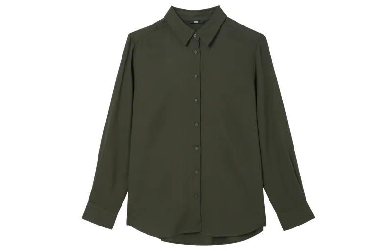 UNIQLO Shirt Women's Dark Olive