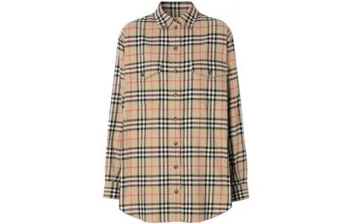 Burberry Shirt Women's Classical Style Yellow