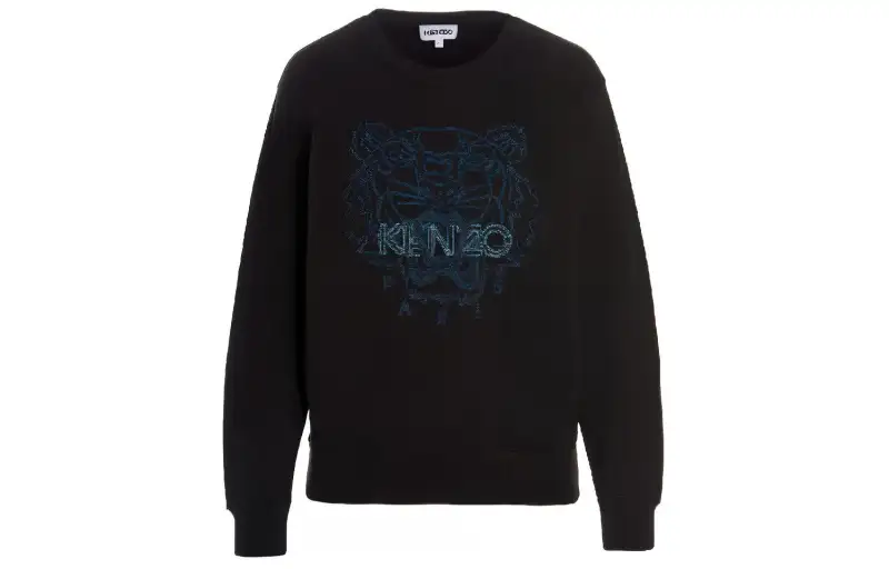 KENZO Sweatshirts Women's Black Crew Neck Moderate Regular
