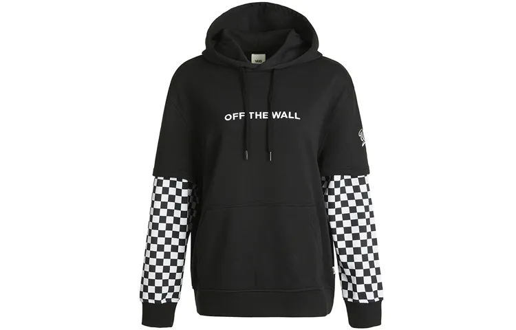 Vans Sweatshirts Women's Black Hooded Moderate Regular