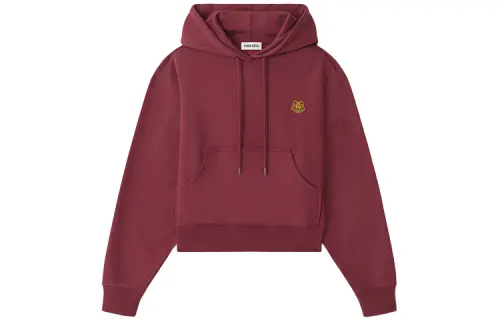 KENZO Sweatshirts Women's Burgundy Hooded Moderate Regular