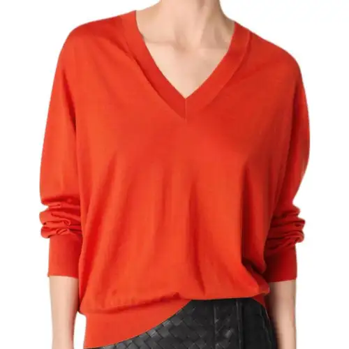 Bottega Veneta V Neck Fine Knit Jumper