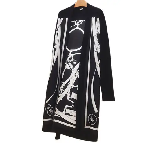 HERMES FW22 Cardigan Women's Black