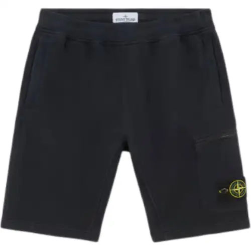 STONE ISLAND Casual Shorts Men's Black