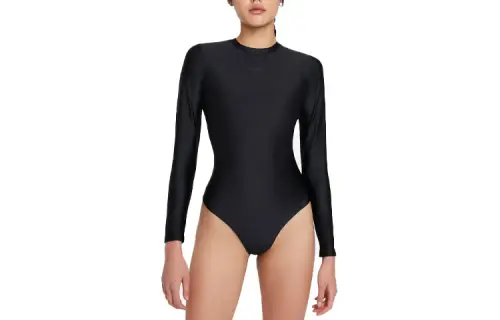 Jordan Bodysuits Women's Black Crew Neck Straight Fit
